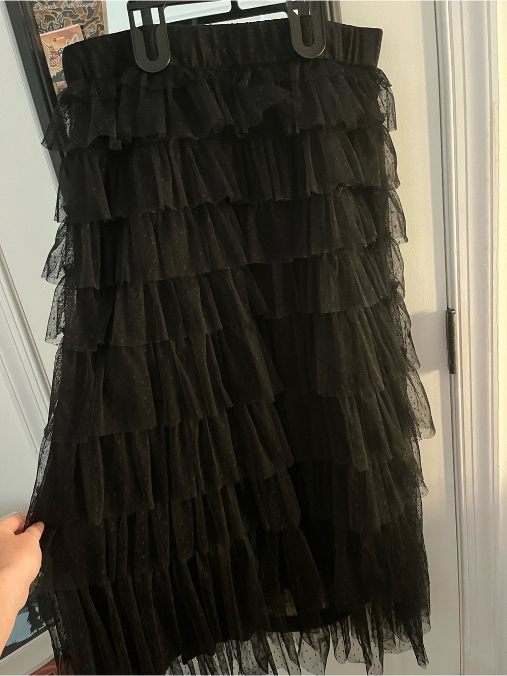 cupcakes & cashmere Black Layered Tulle Skirt
